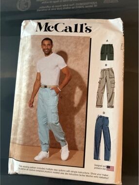 McCall's M8264 Sewing Pattern for Men's Cargo Pants and Shorts
